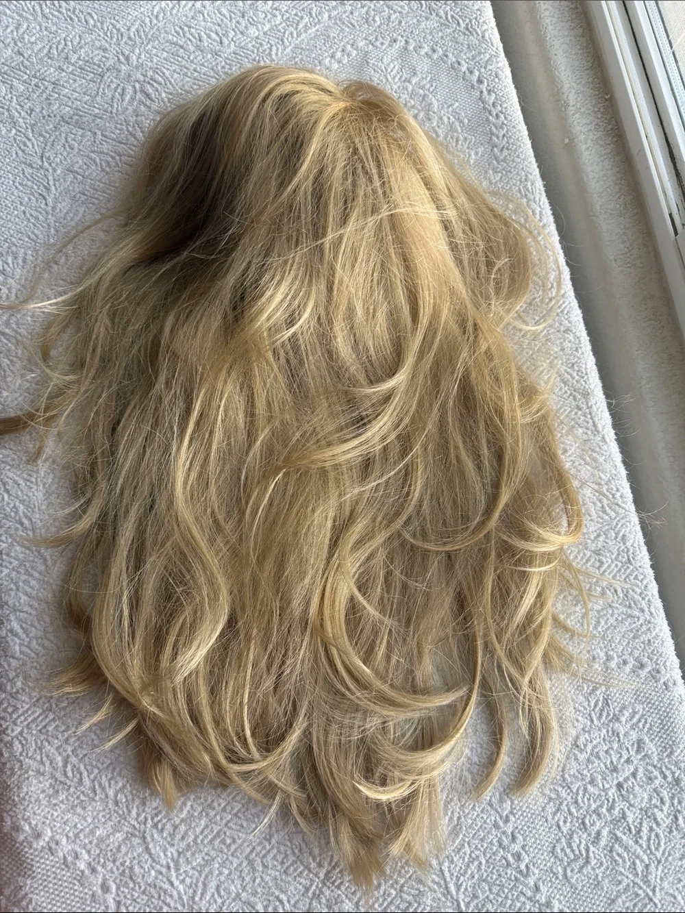 Long Blonde Women's Wig - Natural Light Blonde